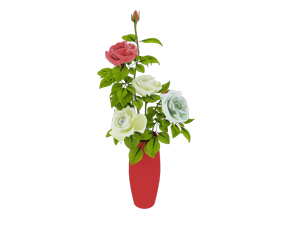 现代玫瑰花3D模型 (0)